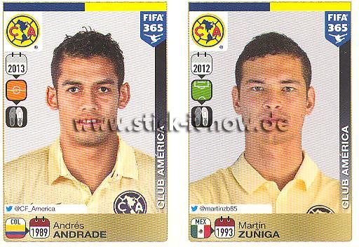 Panini FIFA 365 Sticker - Nr. 635 - 636
