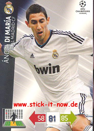 Panini Adrenalyn XL CL 12/13 - Real Madrid - Angel Di Maria