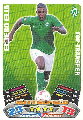 Match Attax 12/13 - Eljero Elia - SV Werder Bremen - Nr. 31