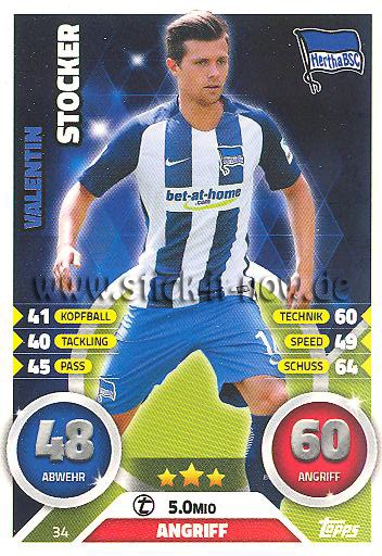 Topps Match Attax Bundesliga 16/17 - Nr. 34