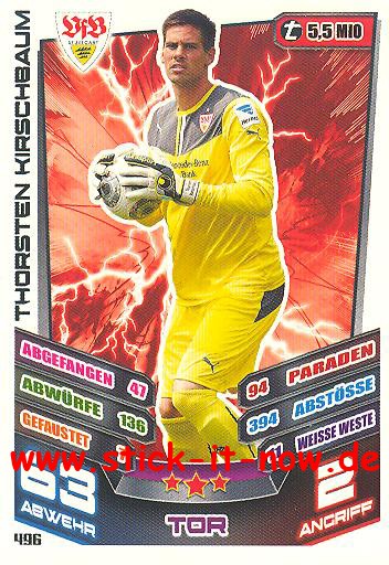 Match Attax 13/14 EXTRA - THORSTEN KIRSCHBAUM - Nr. 496