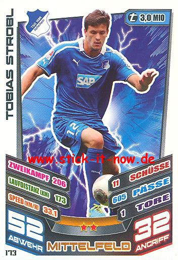 Match Attax 13/14 - TSG 1899 Hoffenheim - Tobias Strobl - Nr. 173