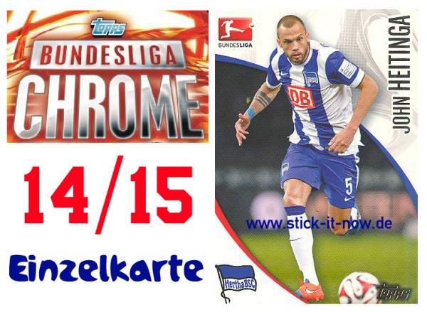 Topps Bundesliga Chrome 14/15 - JOHN HEITINGA - Nr. 14