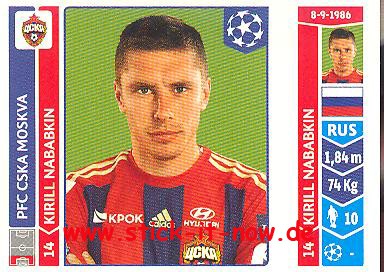 Panini Champions League 14/15 Sticker - Nr. 394