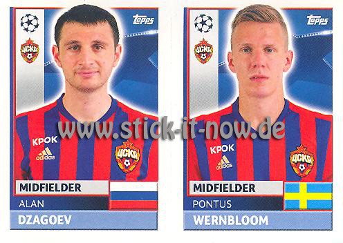 Topps Champions League Sticker 16/17 - Nr. CSK 12 + 13