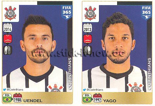 Panini FIFA 365 Sticker - Nr. 168 - 169