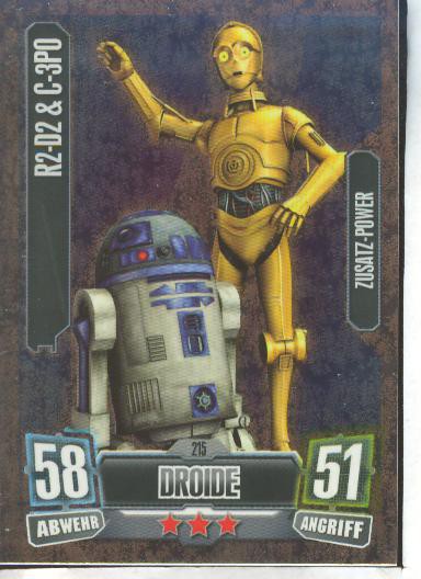 Force Attax - Serie II - R2-D2 & C-3PO - Zusatz-Power