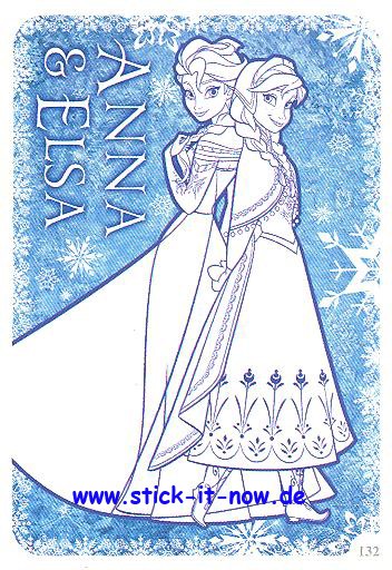 Die Eiskönigin ( Disney Frozen ) - Activity Cards - Nr. 132 (Karte zum Ausmalen)