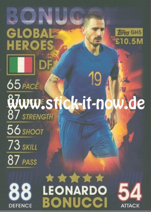 Topps Match Attax 101 (2019) - Nr. GH5 (Global Heroes)