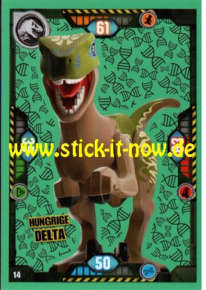 LEGO "Jurassic World" Trading Cards (2021) - Nr. 14 (Neon)