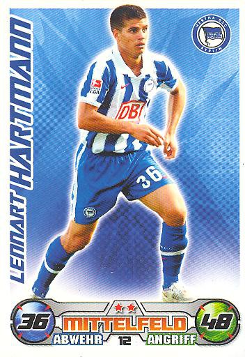 Match Attax 09/10 - LENNART HARTMANN - Hertha BSC Berlin - Nr. 12