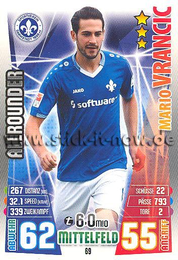 Match Attax 15/16 - Mario VRANCIC - SV Darmstadt 98 - Nr. 69