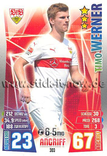 Match Attax 15/16 - Timo WERNER - VfB Stuttgart - Nr. 303