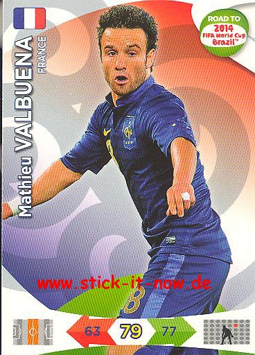 Panini Adrenalyn XL Road to WM 2014 - Mathieu VALBUENA