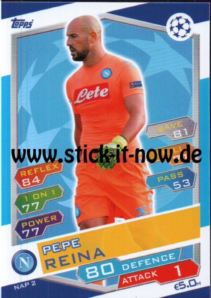 Match Attax Champions League 16/17 - Nr. NAP 2