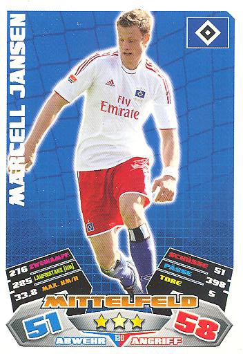 Match Attax 12/13 - Marcell Jansen - Hamburger SV - Nr. 136