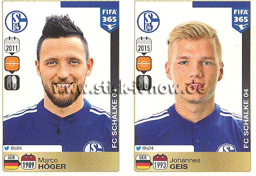 Panini FIFA 365 Sticker - Nr. P12 - P16