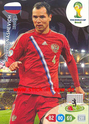 Panini Adrenalyn XL Brasil WM 2014 - Sergei IGNASHEVICH