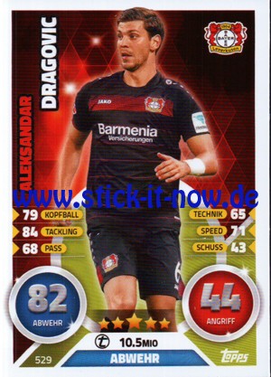 Topps Match Attax Bundesliga 16/17 Extra - Nr. 529