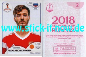 Panini WM 2018 Russland "Sticker" INT/Edition - Nr. 34