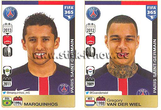 Panini FIFA 365 Sticker - Nr. 436 - 437