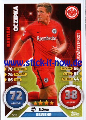 Topps Match Attax Bundesliga 16/17 Extra - Nr. 569