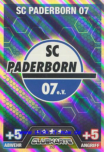 Match Attax 14/15 - CLUBLOGO - FC Paderborn - Nr. 253 (Logo)