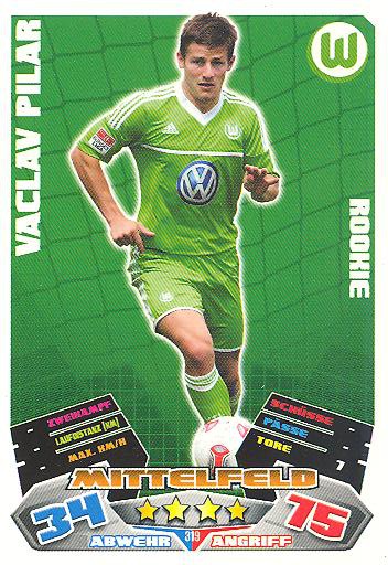 Match Attax 12/13 - Vaclav Pilar - VfL Wolfsburg - Nr. 319