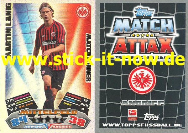 Match Attax 12/13 - Matchwinner - Martin Lanig - Ein. Frankfurt - Nr. 339 - FEHLDRUCK