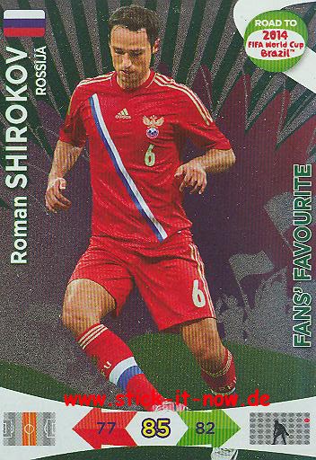 Panini Adrenalyn XL Road to WM 2014 - Shirokov - Fans Favourite