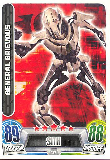 Force Attax Movie Collection - Serie 2 - GENERAL GRIEVOUS - Nr. 137