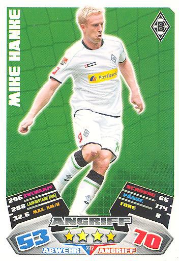 Match Attax 12/13 - Mike Hanke - Bor. M'gladbach - Nr. 232