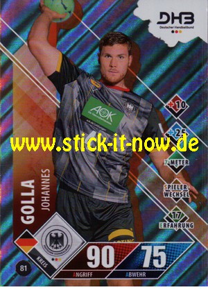 LIQUI MOLY Handball Bundesliga "Karte" 20/21 - Nr. 81 (Glitzer)