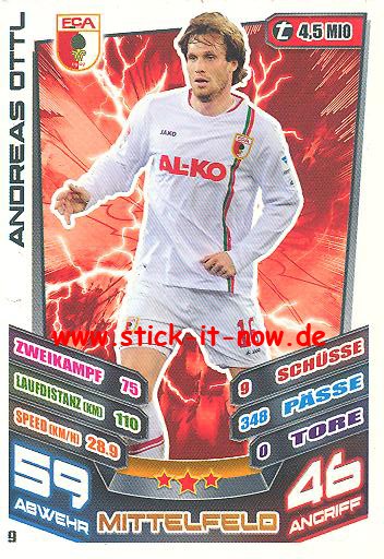 Match Attax 13/14 - FC Augsburg - Andreas Ottl - Nr. 9