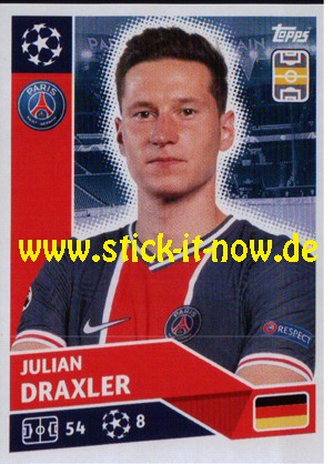 Champions League 2020/2021 "Sticker" - Nr. PSG 14