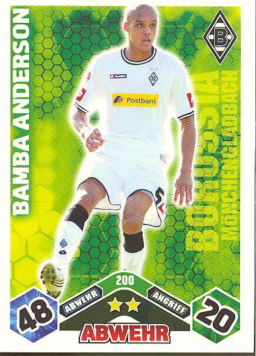 Match Attax 10/11 - BAMBA ANDERSON - 200