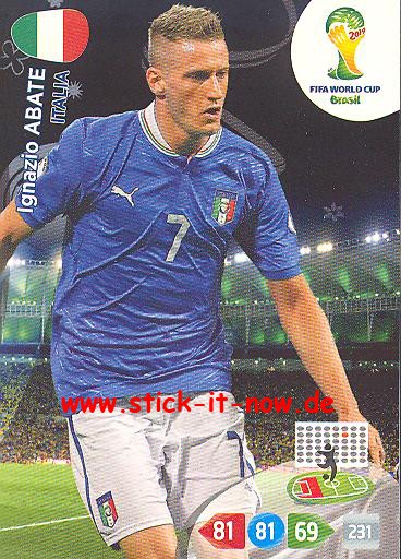 Panini Adrenalyn XL Brasil WM 2014 - Ignazio ABATE