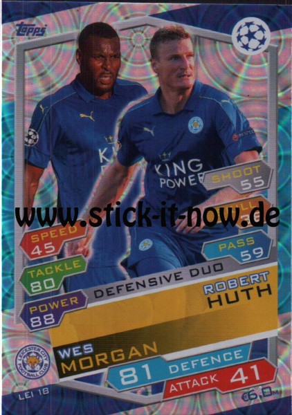 Match Attax Champions League 16/17 - Nr. LEI 18