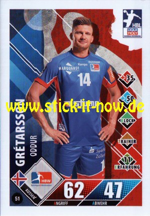 LIQUI MOLY Handball Bundesliga "Karte" 20/21 - Nr. 51