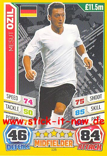Match Attax "World Stars WM 2014" - MESUT ÖZIL - Nr. 125