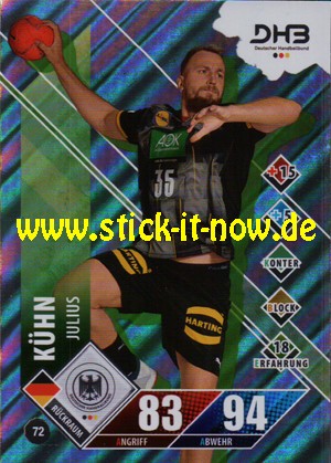 LIQUI MOLY Handball Bundesliga "Karte" 20/21 - Nr. 72 (Glitzer)