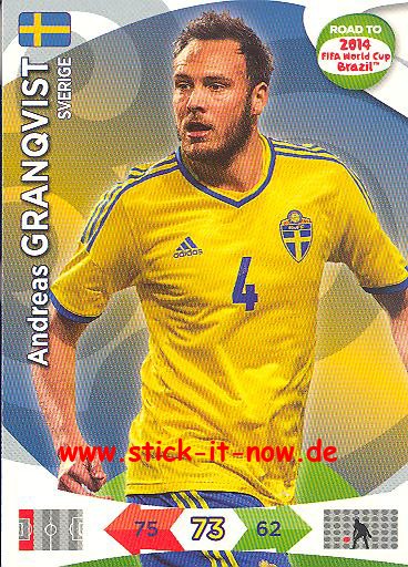 Panini Adrenalyn XL Road to WM 2014 - Andreas GRANQVIST