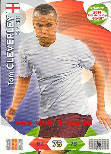 Panini Adrenalyn XL Road to WM 2014 - Tom CLEVERLEY