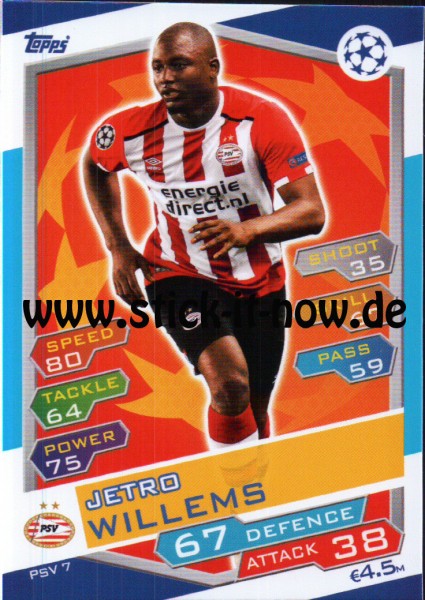 Match Attax Champions League 16/17 - Nr. PSV 7