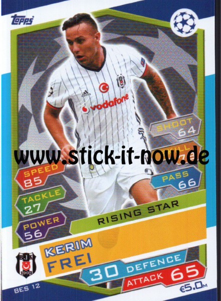 Match Attax Champions League 16/17 - Nr. BES 12