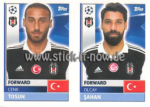 Topps Champions League Sticker 16/17 - Nr. BES 18 + 19