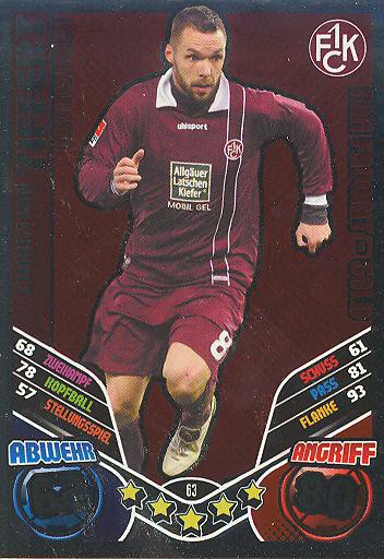 Match Attax 11/12 Extra - CHRISTIAN TIFFERT - 1. FC K'lautern - Fan Favorit-Gold - Nr. 63