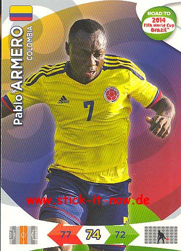 Panini Adrenalyn XL Road to WM 2014 - Pablo ARMERO