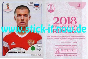 Panini WM 2018 Russland "Sticker" INT/Edition - Nr. 37
