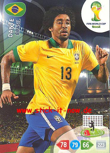 Panini Adrenalyn XL Brasil WM 2014 - DANTE